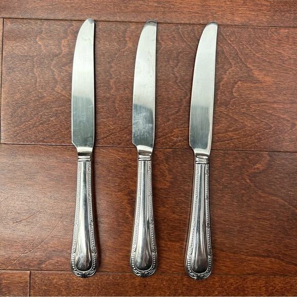 Waterford Russborough Stainless Steel Flatware Silverware Mixed Set, 9 Pieces - Picture 4 of 16